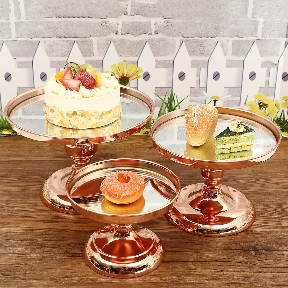 Silver Rose Gold Cake Stand With 18 Inch Cupcake Stand Wedding Silver Rose Gold Cake Stand With 18 Inch Cupcake Stand Wedding