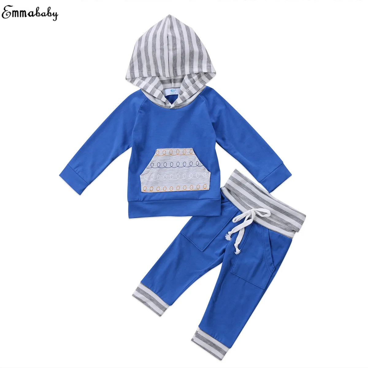 Emmababy 2Pcs Clothes Set!! Newborn Kids Infant Hoodies Tops + Long