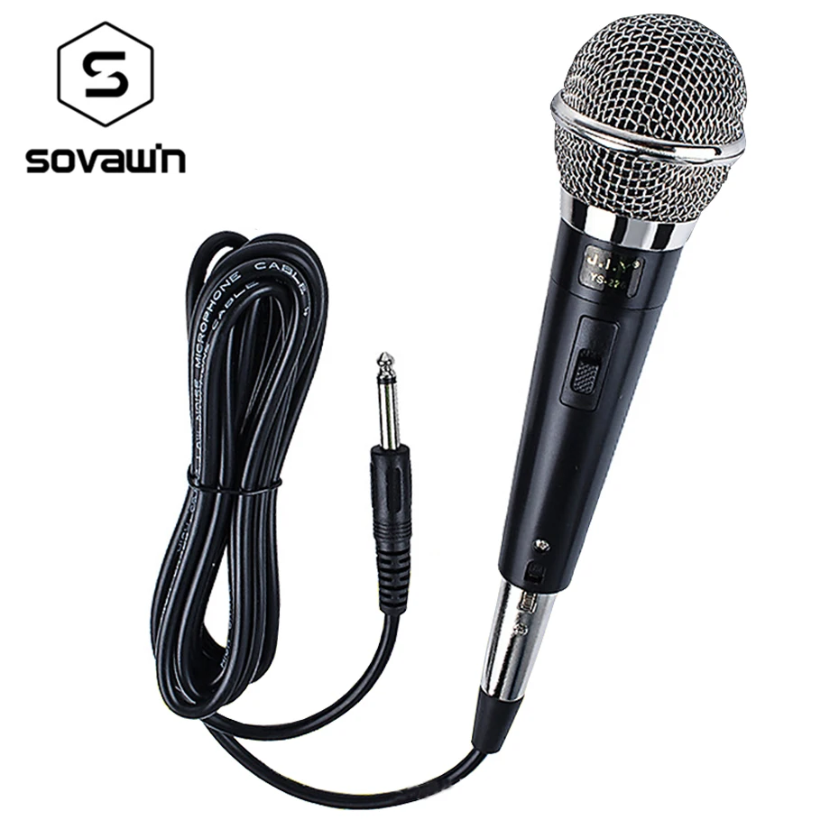 

Dynamic Wired Microphone Recording Studio Cardioid Jack 6.3mm XLR Microphon With 3M Cable For Singing System Party KTV Amplifier