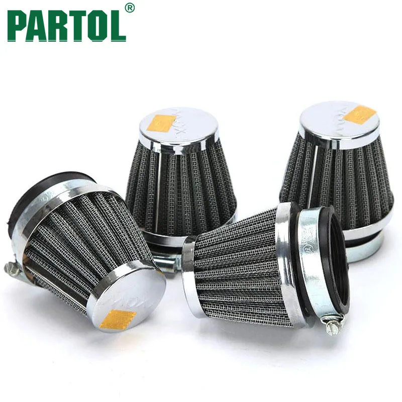 4X Motorcycle 50mm Air Pod Filter Universal For Honda Kawasaki Suzuki Yamaha