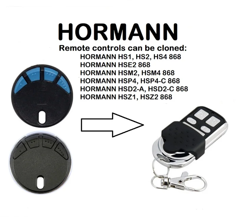 

HORMANN HSD2-A HSD2-C 868 Universal Remote Control Duplicator 868.35MHz.