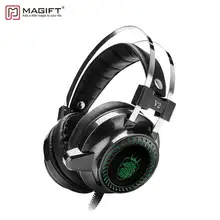

MagiftV2 Gaming Headphones For PS4/PSP/PC USB Wired Headset With Microphone LED Lamp Noise Canceling Headband Earphones