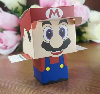 

200pcs cartoon Super Bros Princess Peach Bride and Groom wedding favors candy box wedding Party gift Bags Baby show Boxes