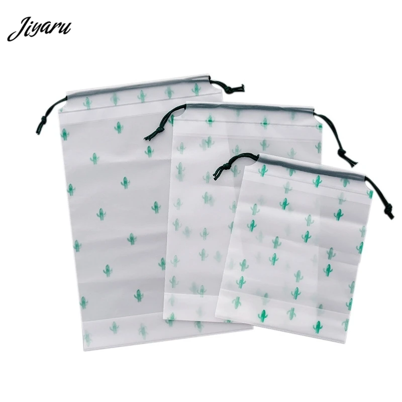

2019 Fashion String Travel Totes Transparent Cosmetic Bags Packing Cube Organiser Travel Bags Make Up Organizer Storage Pouches