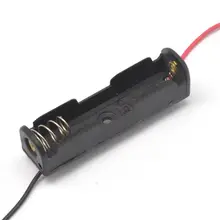1,5 в корпус батареи 1XAA 1XLR6 1XUM3 держатель батареи Коробка для батареек чехол с 6 ''провода в каждом направлении, 300 шт./лот