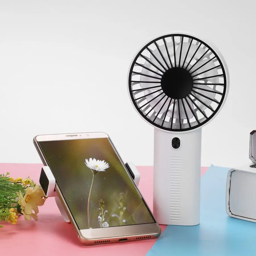Мини настольный usb-вентилятор держатель для смартфона креативный домашний офис ABS Электрический вентилятор бесшумный Настольный вентилятор с двойной стороной