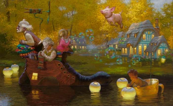 

Modern Art Victor Nizovtsev Canvas Prints oil painting Kids Room Christmas Decorations Wall Picture best Christmas gift vk05