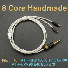 OKCSC кристалл серебро 8 Core Arcolink Обновление кабель Шнур A2DC Audiophile HIFI линия для CKS1100 CKS1100IS CKR100 CKR90 E40 E50 E70