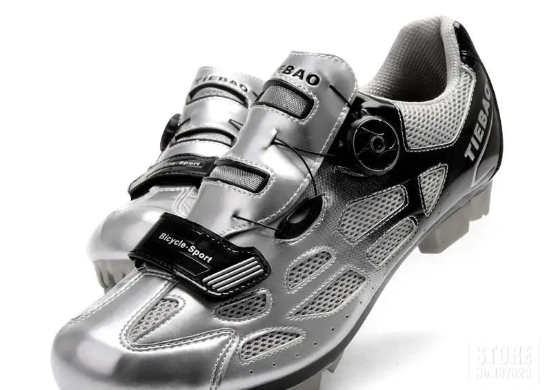 TIEBAO Профессиональный MTB горный велосипед обувь дышащая обувь для велоспорта быстрая ручка настройки шнурки спортивная обувь для мужчин и женщин