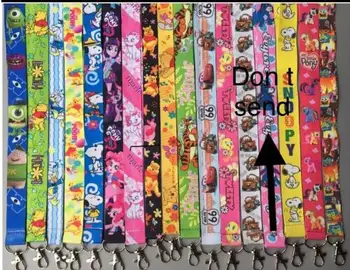 

New 100Pcs cartoon Neck Straps Lanyards Mobile Phone,ID Card,women Key chain kids party gifts