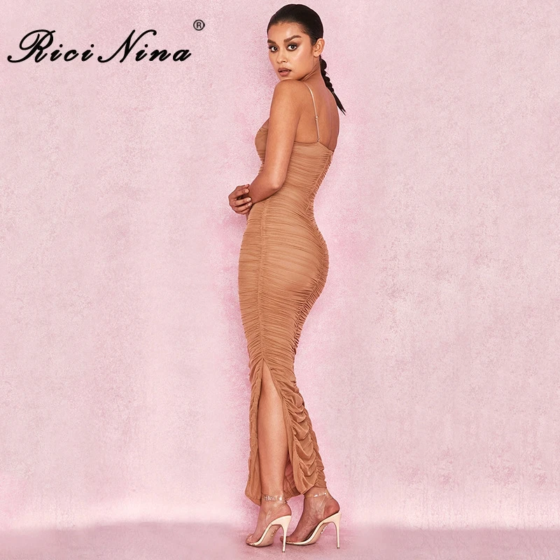 RICININA 2019 Women Sexy Dress Woman Spaghetti Strap Backless Long Bodycon Dress Casual Slim Slit Party Club Dresses Vestidos RICININA 2019 Women Sexy Dress Woman Spaghetti Strap Backless Long Bodycon Dress Casual Slim Slit Party Club Dresses Vestidos