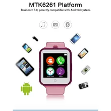 Heiße Bluetooth Smart Uhr C88 Sync Notifier Unterstützung SIM TF Karte Mehrsprachig SmartWatch Für IPhone IOS Android 0.3 MP Kamera