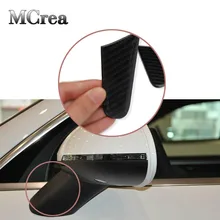 MCrea 2 шт. углерода волокно автомобиля 3D наклейки для Porsche Macan интимные аксессуары зеркало заднего вида украшения ремонт