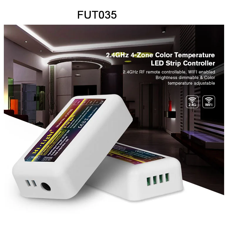 2,4G RF беспроводной Одноцветный диммер CCT RGB RGBW DMX512 RGB+ CCT FUT035 FUT036 FUT037 FUT038 FUT039 FUTD02 контроллер светодиодной ленты - Цвет: FUT035