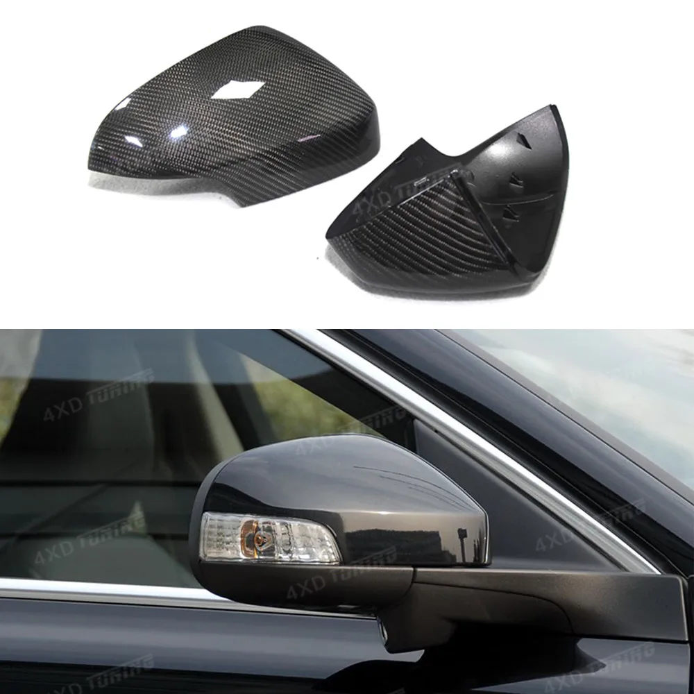 For Volvo S80 Carbon Fiber Rear Side View Mirror Cover 11 Replacement