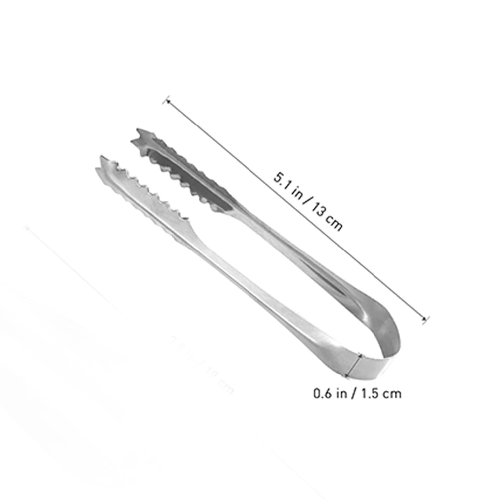 5/10pcs Stainless Steel Kitchen Ice Tongs For Serving Food Sugar Kitchen Ice Tongs For Serving Foods Lightweight Food