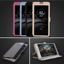 Чехол с откидной крышкой для Alcatel One Touch idol 2 5,0 6037 idol 3 4,7 6039 6039Y чехол idol 3 5,5 6045 6045y с окошком на лицевой панели, чехол