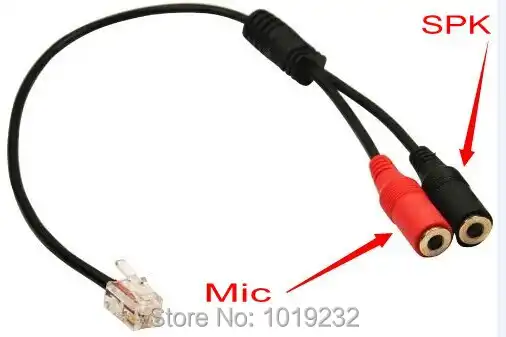 Headset Buddy Adapter Pc Headset For Telephone Using 2 X 3 5mm To