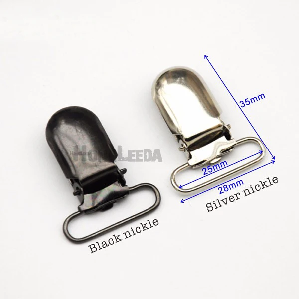 Free Shipping Hk013 20 Pcs / Lot 25mm 1inch Metal Suspender Clip Holder For Trousers Belt