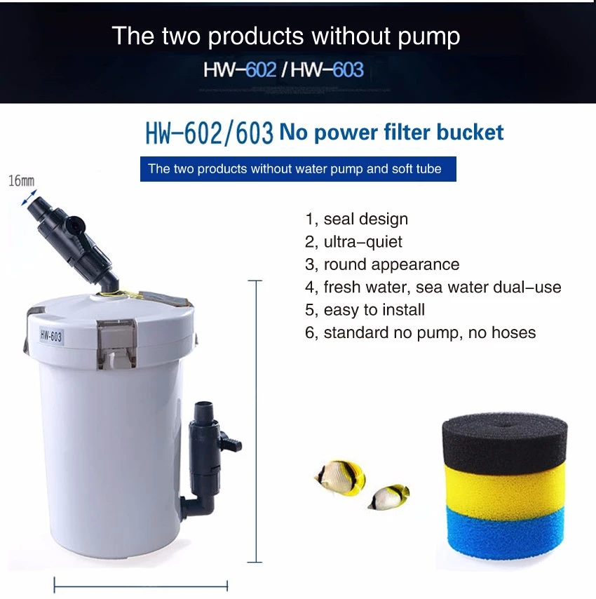 Aquarium External Filter Canister With 