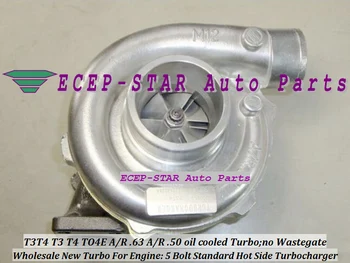 

Free Ship Water Cooled T3T4 T3 T4 TO4E Universal Turbo Turbocharger 5 Bolt compressor a/r .50 turbine AR .63 T3 flange 300-400HP