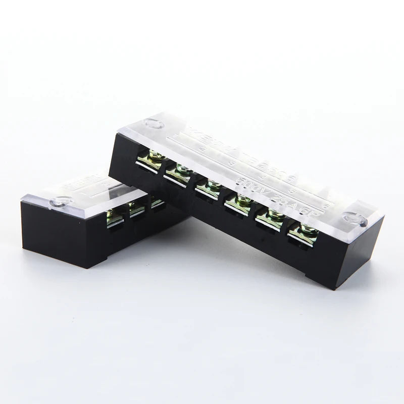 

Dual Row Barrier Screw Terminal Block Wire Connector 600V 25A 6 position 1 piece