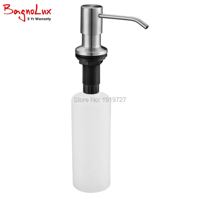 Deck Mount Stainless Steel Kitchen Sink Countertop Soap Dispenser Deck Mount Stainless Steel Kitchen Sink Countertop Soap Dispenser Built In Hand Pump