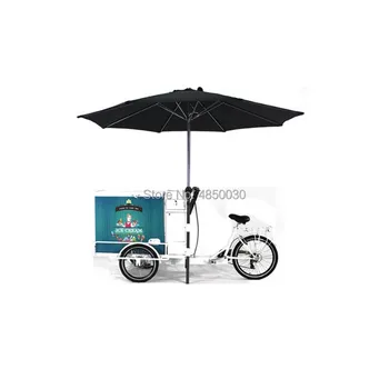 

Mobile Front Load ice cream tricycle bike food cart designer fast food van