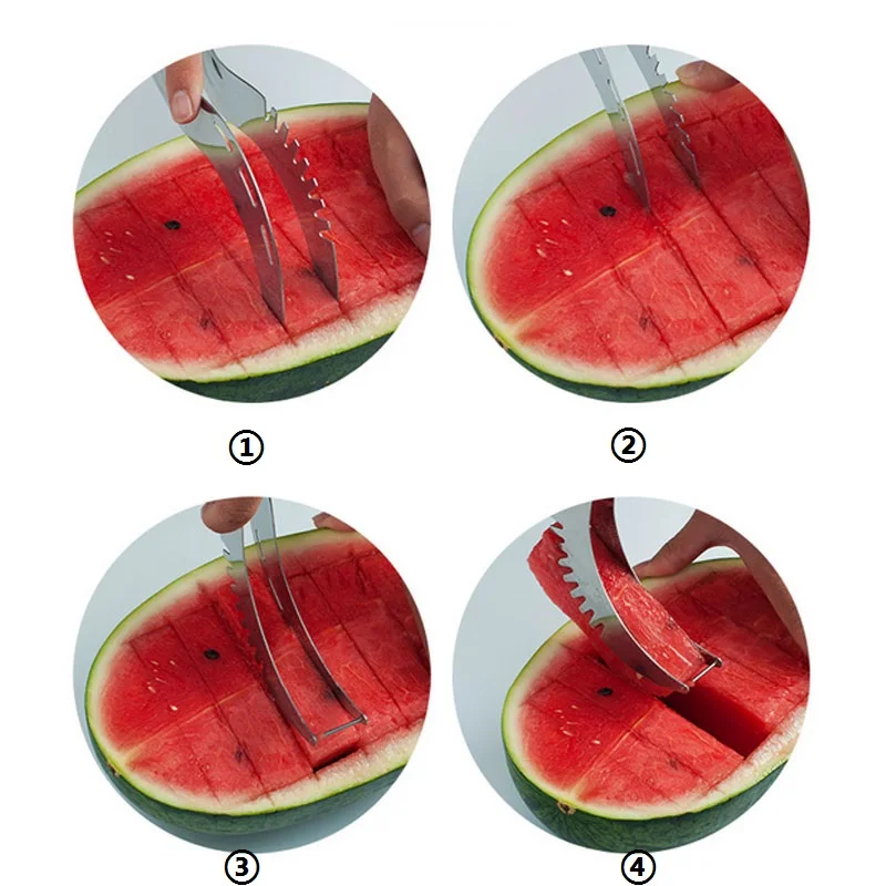 1 шт. вечерние поставки из нержавеющей стали нож для арбуза резак для быстрого нарезания умный кухонный режущий инструмент