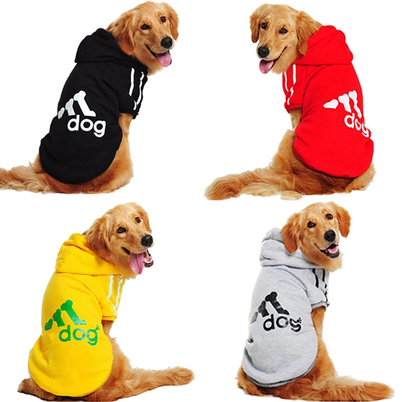

Pet Coat Jacket Dog Clothing Sports Hoodie for Big Dogs Pitbull Golden Retriever Outfits Pet sports sweater Dog Clothes Winter