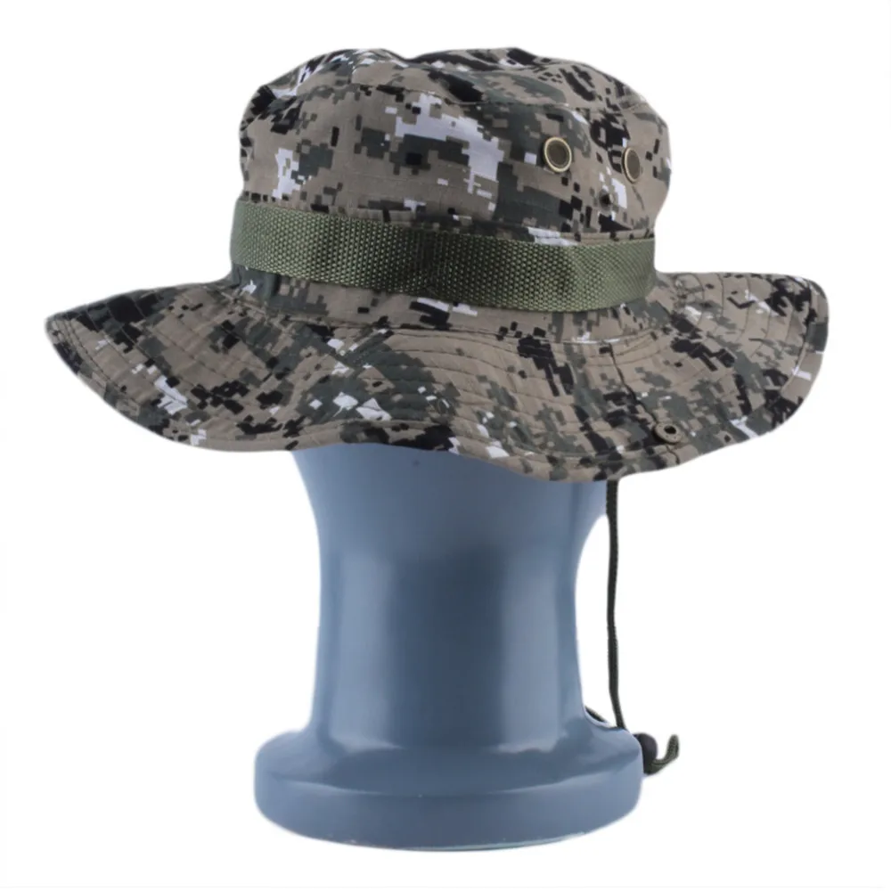 Панама унисекс для женщин и мужчин Gorra Boonie шляпа для рыбалки широкая Военная Кепка Солнцезащитная Повседневная Военная Кепка