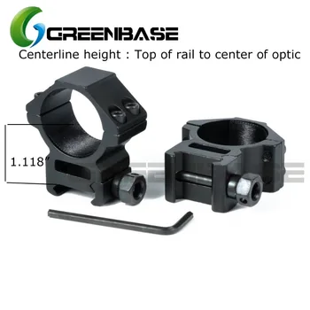 

Greenbase Medium/High Profile 30mm Scope Rings Scope Ring Mount For Weaver 20mm rail