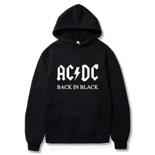 AC DC Толстовка Мужская Хип-Хоп рок-группа ACDC черные толстовки Мужские Женские повседневные уличные куртки с капюшоном весенние зимние топы