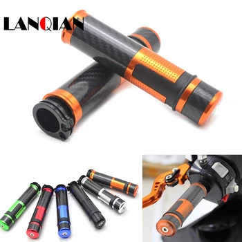 

22\24mm Motorcycle Carbon fiber Hand Handle Grip Handlebar Cap For Ducati Hypermotard 1100 796 821 939 MTS1000SDS/MTS1000DS
