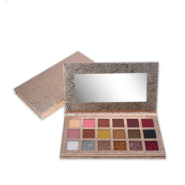 

NO Label Makeup 18 Colors Eyeshadow Palette Matte Shimmer Palette Diamond Shiny Shimmer Eyeshadow pigmented eye shadow Palette