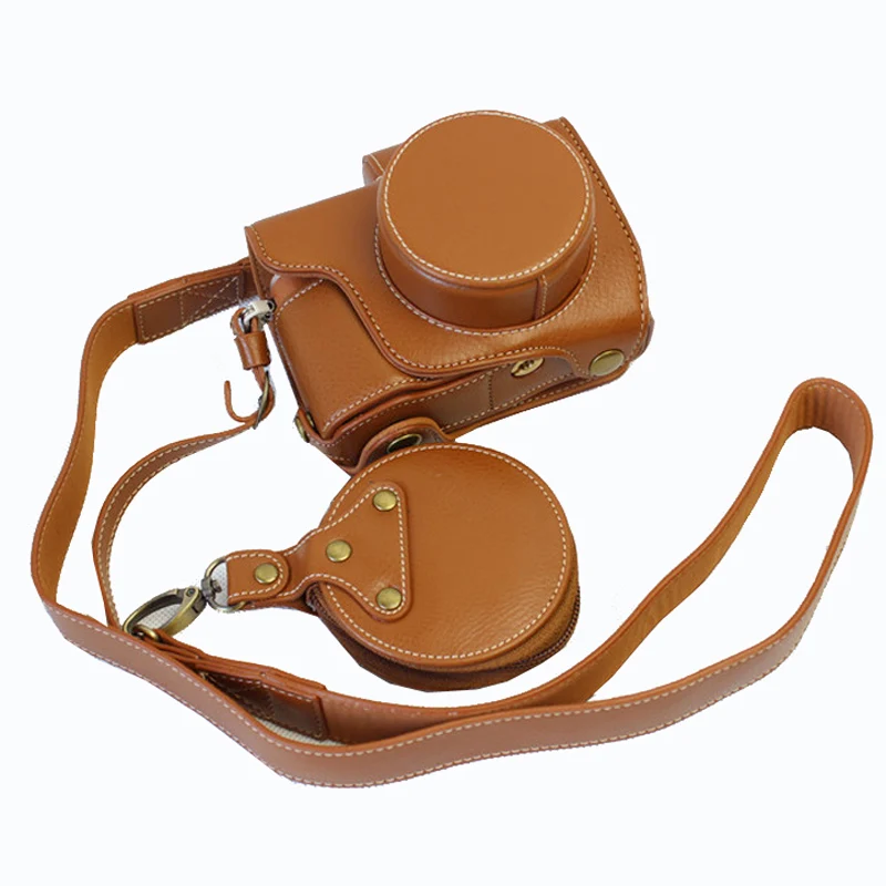

High quality Genuine Leather Camera Bag Case with strap For Olympus E-PL8 EPL8 EPL7 E-PL7 Luxury Vintage Cover Portable