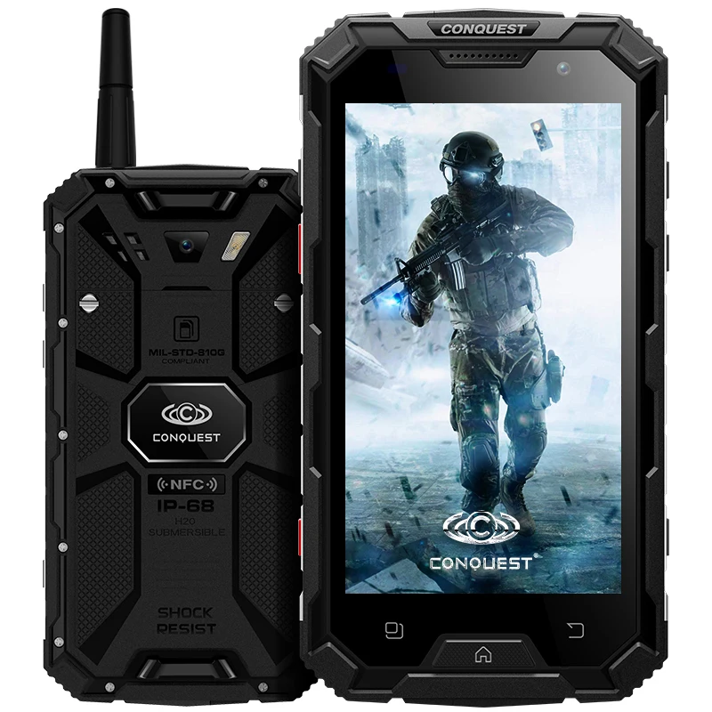 Original Octa Core Conquest S8 Waterproof Phone 4GB RAM 64GB ROM Android 6 IP68 16MP Camera 6000mah shockproof Smartphone