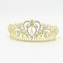 Для невесты, платье подружки невесты, тиары из страз в виде короны «любящее сердце» Головные уборы для волос невесты голову Средства для укладки волос