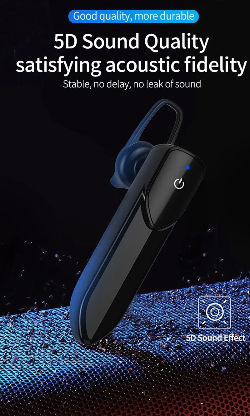 Беспроводной Bluetooth 4,2 гарнитура для автомобиля стерео Noice отмена долгое время ожидания с зарядным кабелем микрофон спортивные наушники Мода