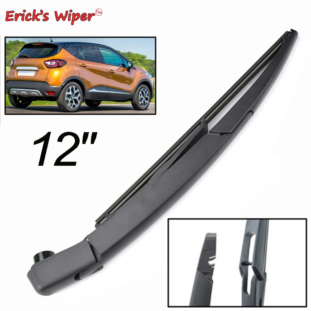 

Erick's Wiper 12" Rear Wiper Blade & Arm Set Kit For Renault Captur Kaptur 2013 - 2020 Windshield Windscreen Rear Window