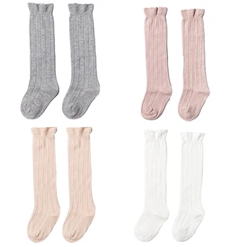 

Baby Kid Socks Girl Children Cute Princess Solid Color Lace Bow Tie Patchwork Girls Knee High Long Socks Girls Knee Socks Girl