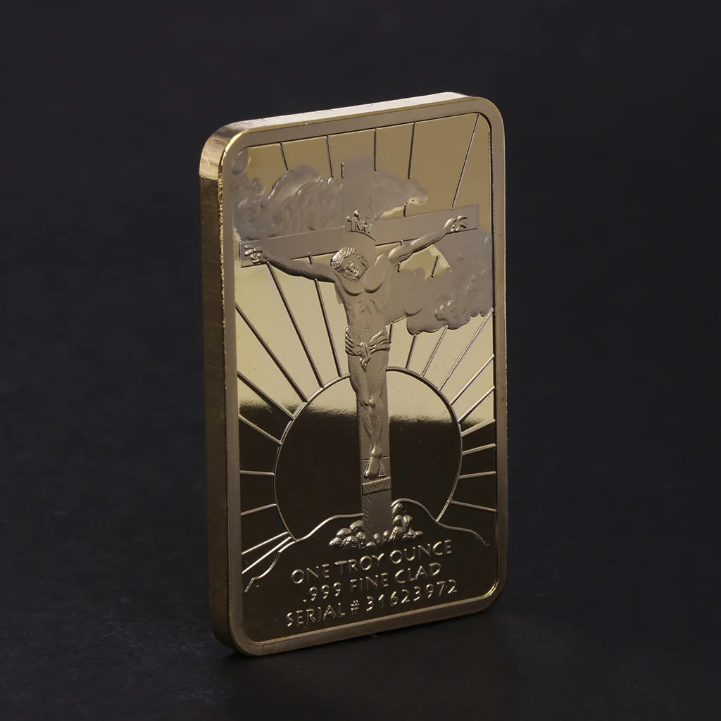 

Elegant Commemorative Coin Square Jesus Dinner Bitcoin Collection Art Alloy