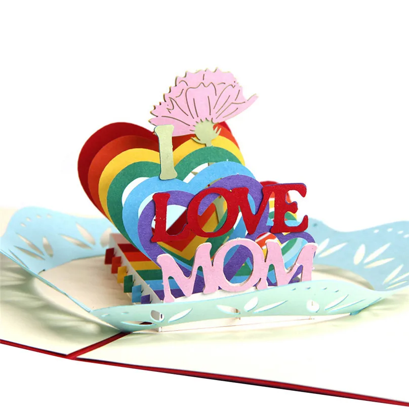 Стильный DIY 3D Pop Up валентинки Lover с днем рождения Юбилей поздравительные открытки подарки для влюбленных convite de casamento A70