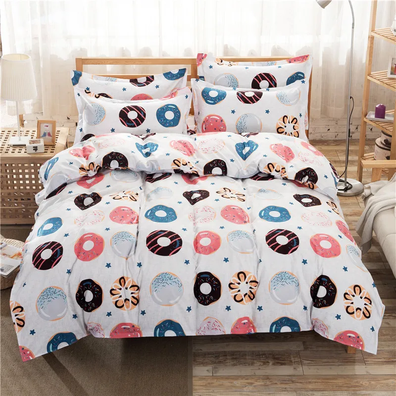 

Wewish Bedding Duvet Cover Set Twin Full Queen Size -1 Quilt Cover -1 Flat Sheet -2 Pillowcases