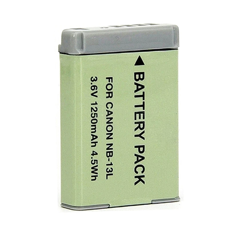 

Rechargeable Camera Battery 1250mAh NB-13L NB13L Digital Battery for Canon PowerShot G5 X G5X G7 X Mark II G7X G9 X G9X SX720 HS