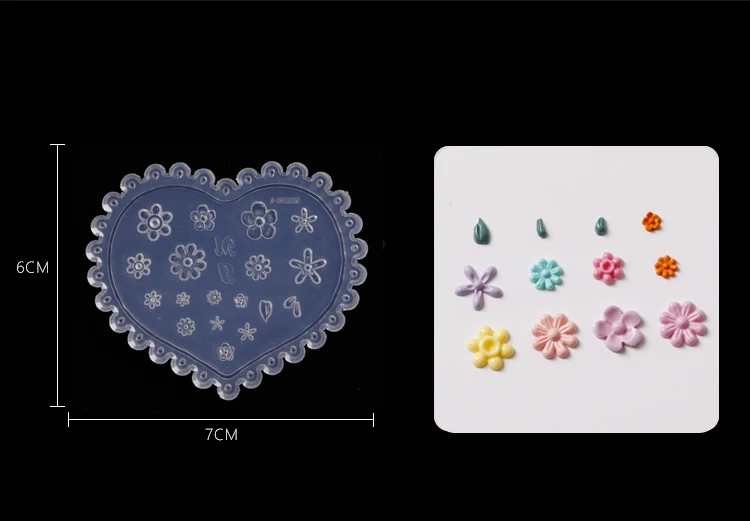 1 шт. модный прочный акриловый 3D дизайн ногтей советы плесень гель украшения для ногтей своими руками дизайн инструмент цветок ногтей штамповки пластины
