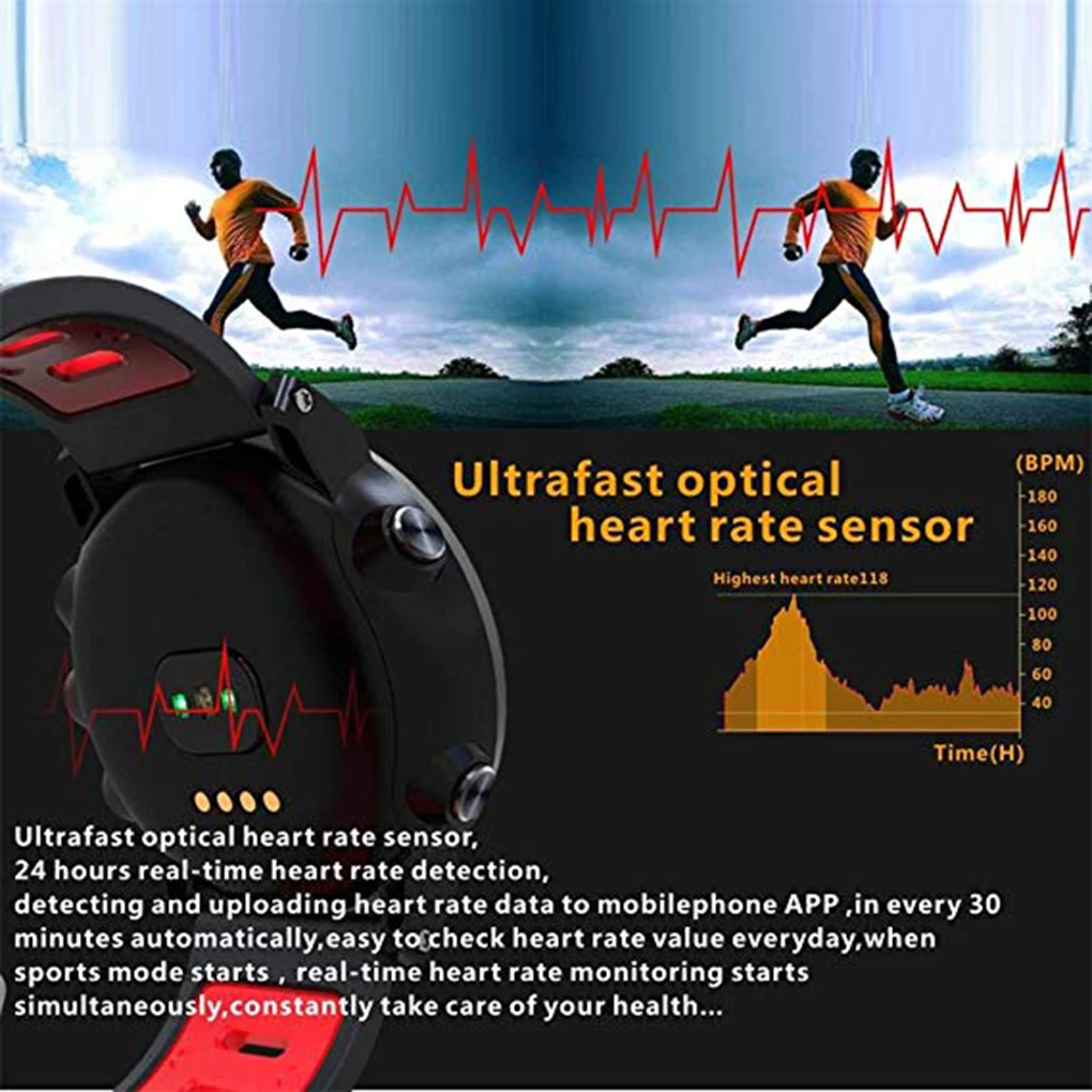 GPS Waterproof Outdoor Sports Watch Running Riding