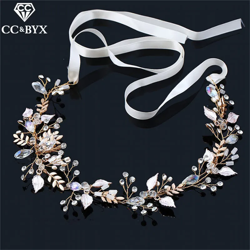 CC Headband For Women Hairband Handmade Baroque Style Leaf Romantic Wedding Hair Accessories