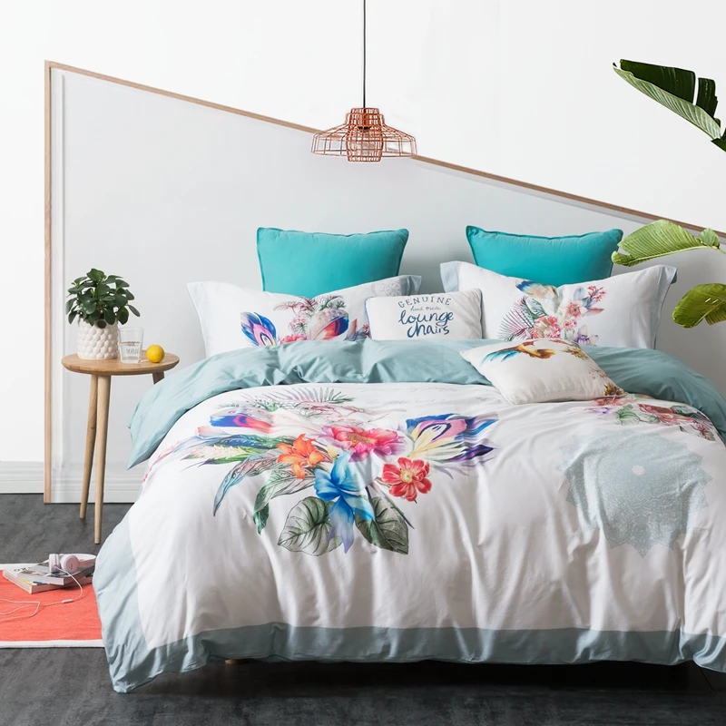 جديد بوهيميا طقم سرير عصري مجموعة ملاءات السرير القطن المصري حاف الغطاء شقة المنسوجات المنزلية نوم طقم سرير Juegos