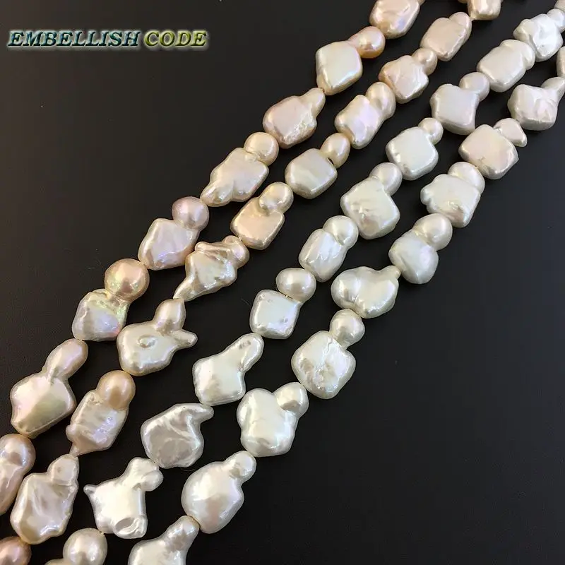 

DIY white Peach pearls beads NEW Irregular keshi style Strand (about 25pcs/lot) natural Freshwater cultured pearl 0.8mm hole